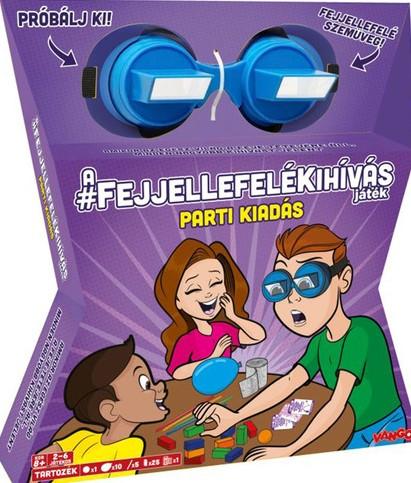 A Fejjellefelékihívás játék party kiadás