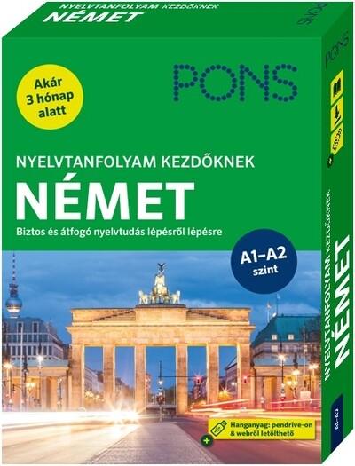 PONS Nyelvtanfolyam kezdőknek NÉMET - Kezdő és újrakezdő nyelvtanulóknak - Hanganyag pendrive-on és webről letölthető (új kiadás