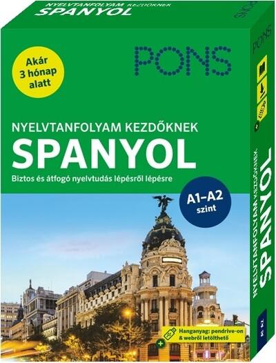 PONS Nyelvtanfolyam kezdőknek SPANYOL - Kezdő és újrakezdő nyelvtanulóknak - Hanganyag pendrive-on és webről letölthető (új kiad