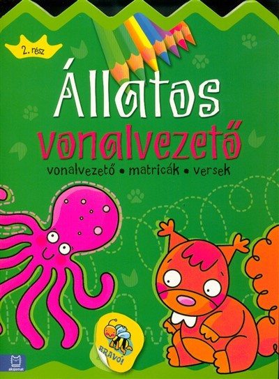 Állatos vonalvezető 2. rész /Vonalvezető - matricák - versek