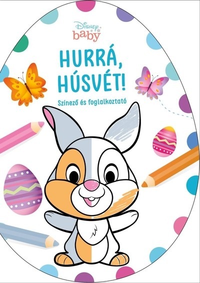 Hurrá, Húsvét! - Disney Baby (tojás alakú színező) §H