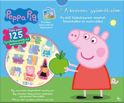 Peppa malac - A kedvenc gyümölcsöm - Táskakönyv - Az első táskakönyvem mesével, feladatokkal és matricákkal