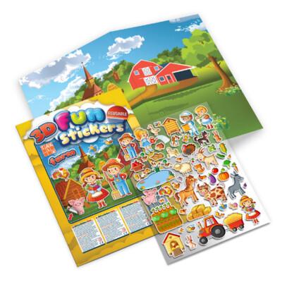 3D Fun Stickers - Farm