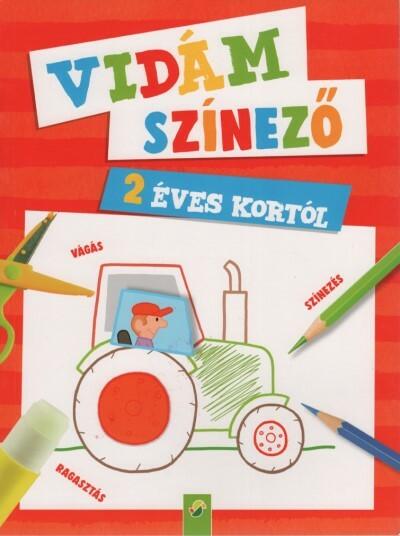 Vidám színező - 2 éves kortól (piros)