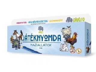 Játéknyomda - háziállatok, 18 darabos