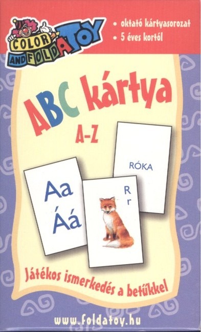 Abc kártya A-Z /Oktató kártyasorozat