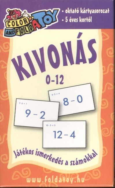 Kivonás 0 - 12 /Oktató kártyasorozat