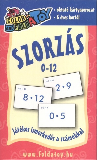 Szorzás 0 - 12 /Oktató kártyasorozat