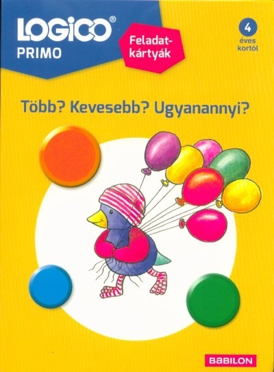 Logico Primo: Több? Kevesebb? Ugyanannyi? /Feladatkártyák