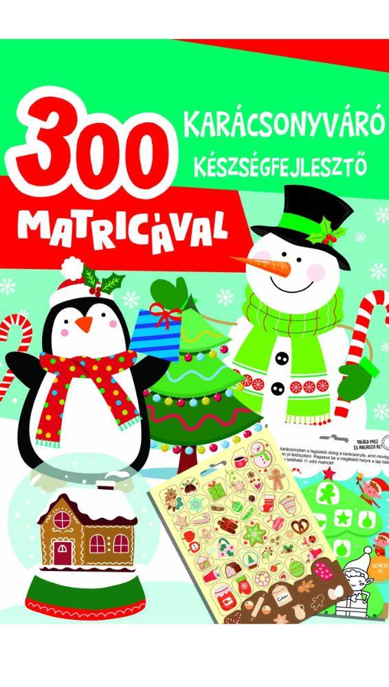 Karácsonyváró készségfejlesztő - 300 matricával