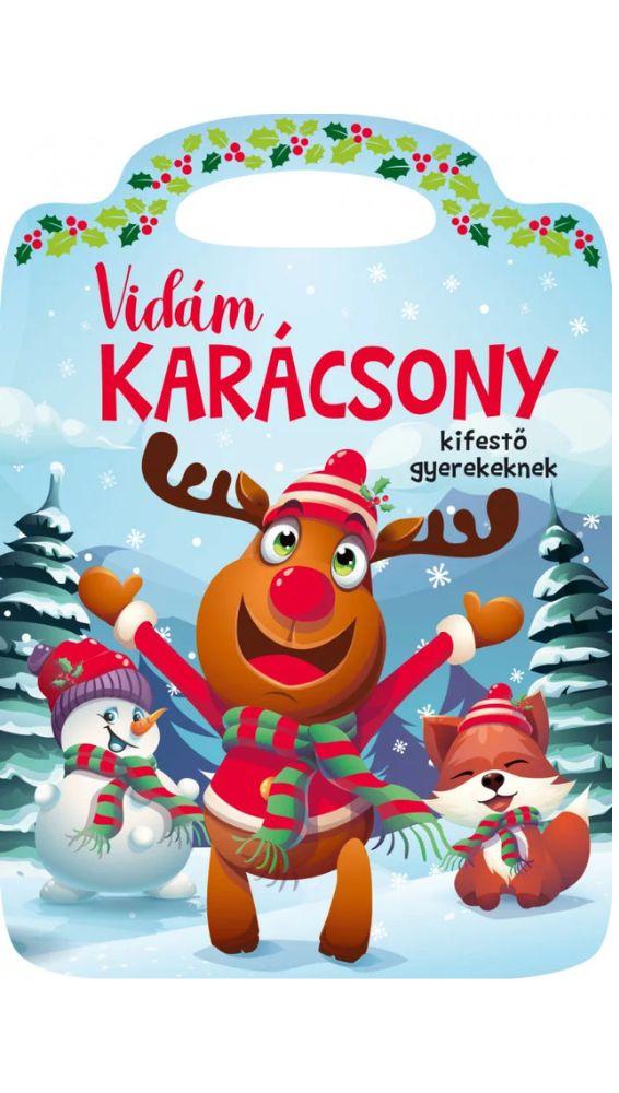 Vidám karácsony - kifestő gyerekeknek