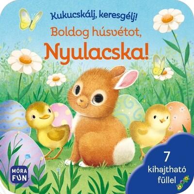 Kukucskálj, keresgélj! - Boldog húsvétot, Nyulacska! - 7 kihajtható füllel §H