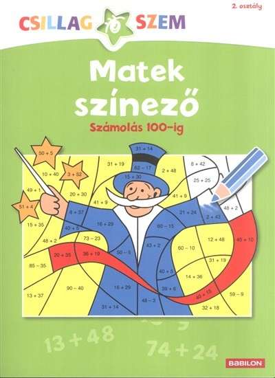 Matek színező: Számolás 100-ig /Csillagszem 2. osztály