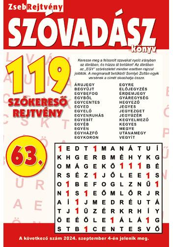 Szóvadász zsebrejtvény 63.