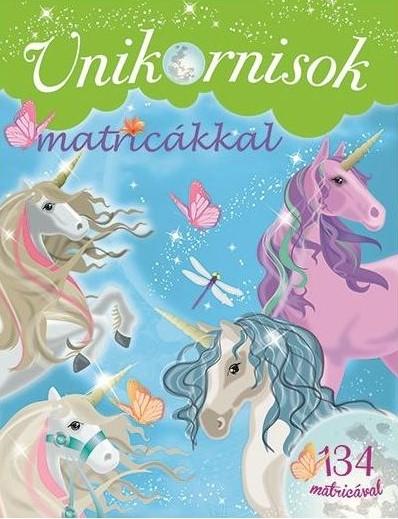 Unikornisok matricákkal - Zöld