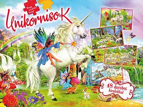 Unikornisok - 48 darabos puzzlekönyv