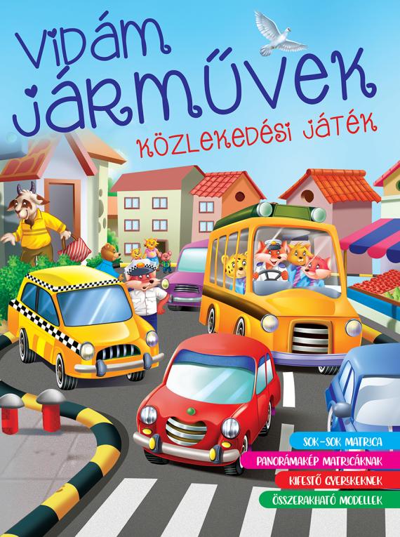 Vidám járművek - közlekedési játék