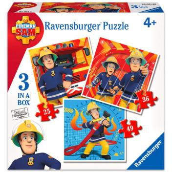 Puzzle 3in1 - Tűzoltó Sam