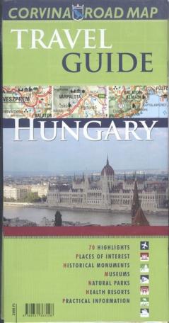 Hungary Road Map + Travel Guide /Magyarország idegenforgalmi autóstérképe